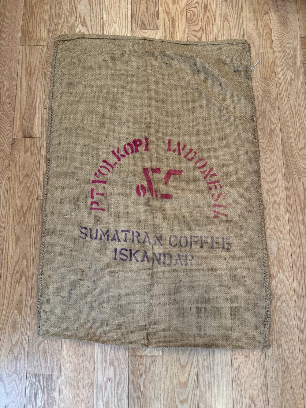 Jute Burlap Coffee Bag Sack Pt Volkopi Indonesia Sumatran JL